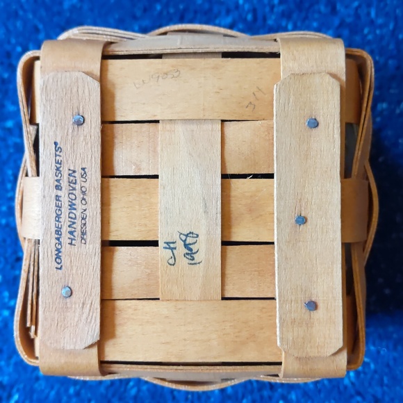 1998 Longaberger Basket, 4x6, authentic/ signed vintage/ stamped/ spoon/ Y2K - Picture 2 of 8